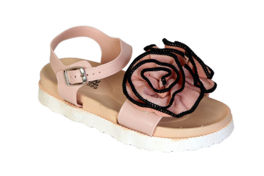 Remson India pink flower sandals pair