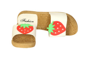 Remson India Fashion White Strawberry Slippers