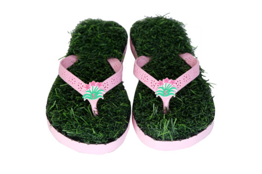 Remson India Grass Pink Slippers