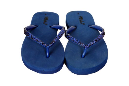 Springirl Fashion Designer Casual Daily Wear Stylish Blue Flat Slippers